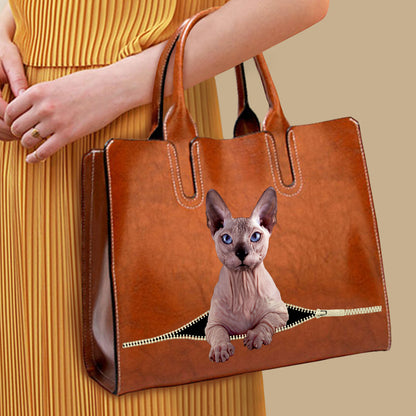 Your Best Companion - Sphynx Cat Luxury Handbag V1