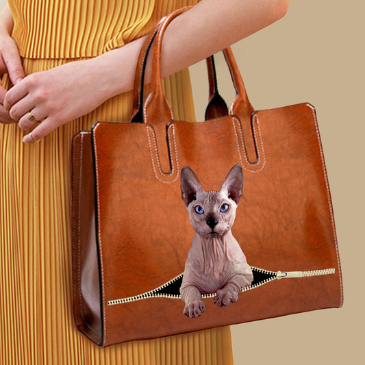 Ihr bester Begleiter – Sphynx Cat Luxus-Handtasche V1