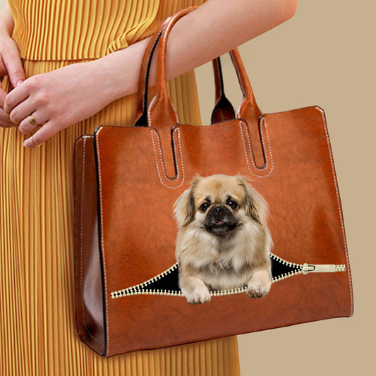 Your Best Companion - Tibetan Spaniel Luxury Handbag V1