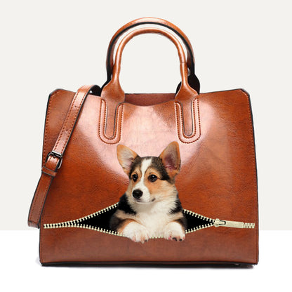 Your Best Companion - Welsh Corgi Luxury Handbag V1