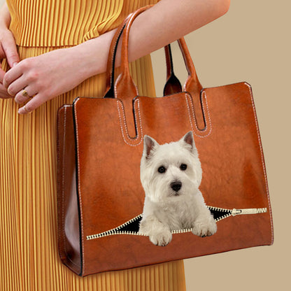 Your Best Companion - West Highland White Terrier Luxury Handbag V1