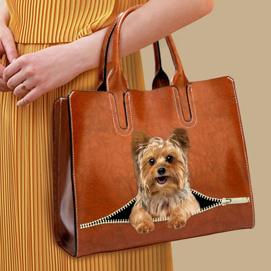 Ihr bester Begleiter – Yorkshire Terrier Luxus-Handtasche V2