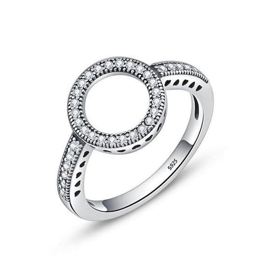 BM 925 Sterling Silver Circle Round Finger Rings