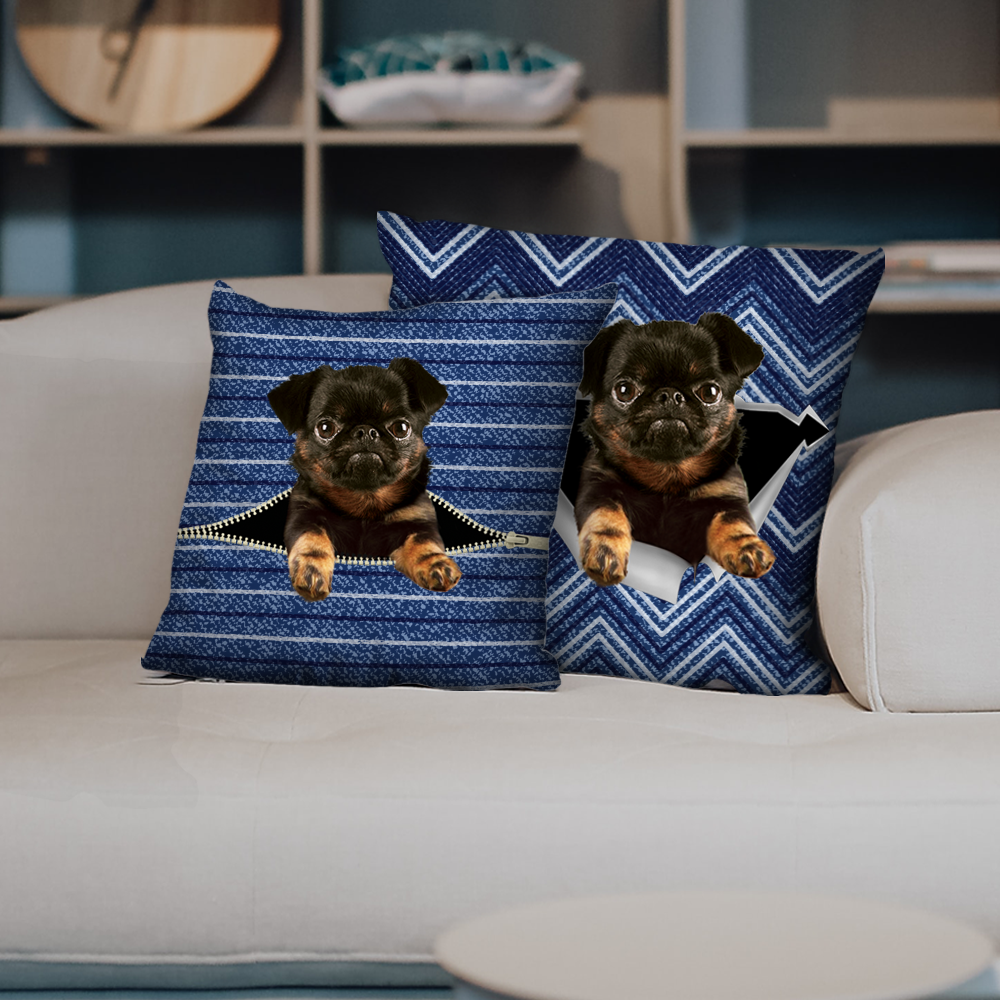 They Steal Your Couch - Griffon Petit Brabancon Pillow Cases V1 (Set of 2)