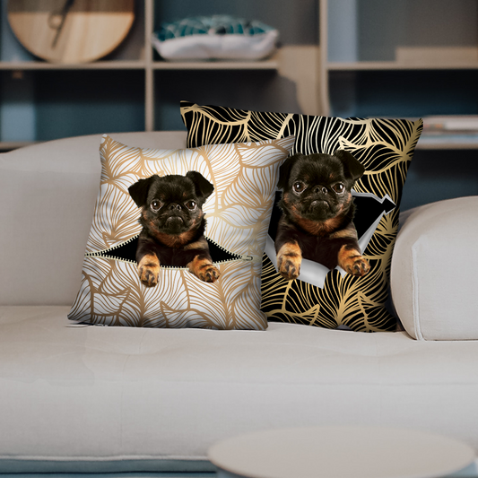 They Steal Your Couch - Griffon Petit Brabancon Pillow Cases V1 (Set of 2)
