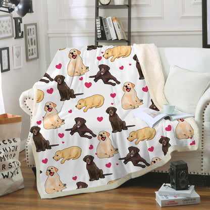 Cute Labrador - Blanket V3