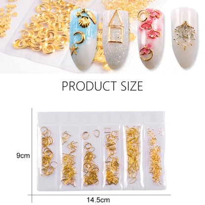 Pack de décoration d'ongles 3D, 10 grammes, forme mixte, ND