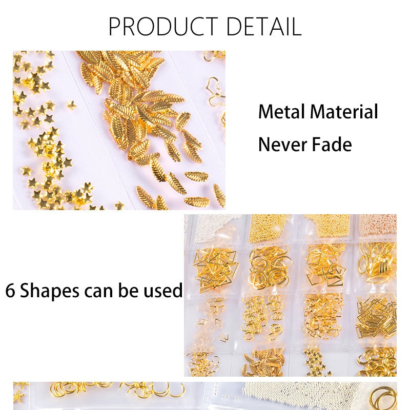 3D Nail Decor Pack 10 Gram Mix Shape ND