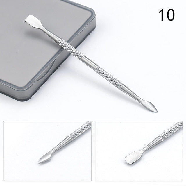 Stainless Steel Double Head Nail Push Stick NB