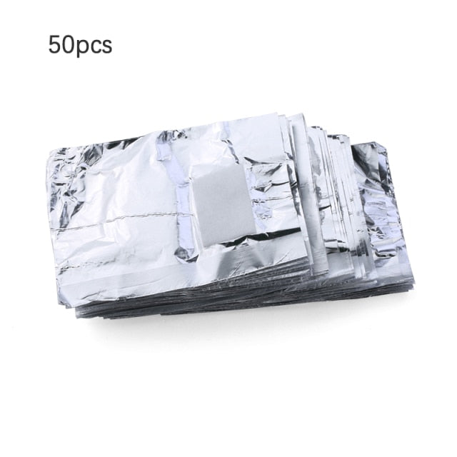 Soak Off Caps Aluminium Foil Removes Nail Polish NB (100 Pcs)
