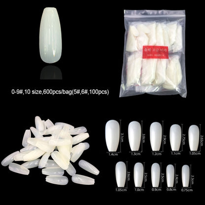 Natural False Nail Multi-Shape