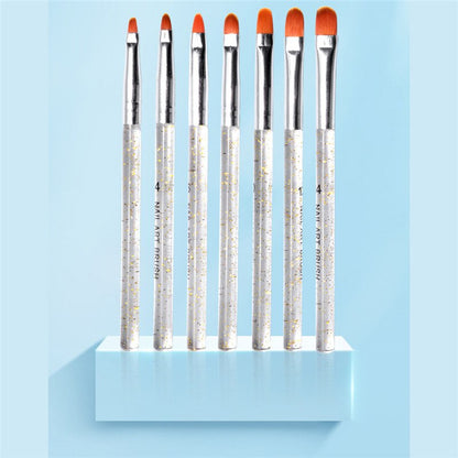 Nail Brush Set 7 PCS Mix Size