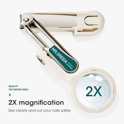 MG Nail Clipper With Magnifying Glass