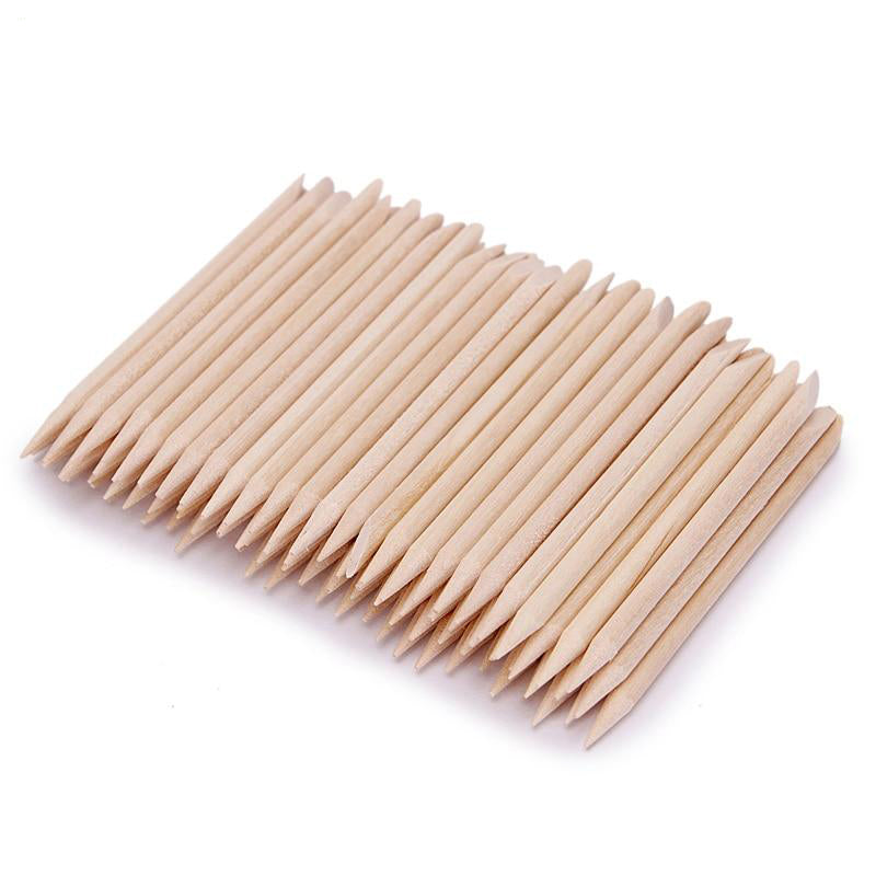 Wood Nail Push Stick 100PCS