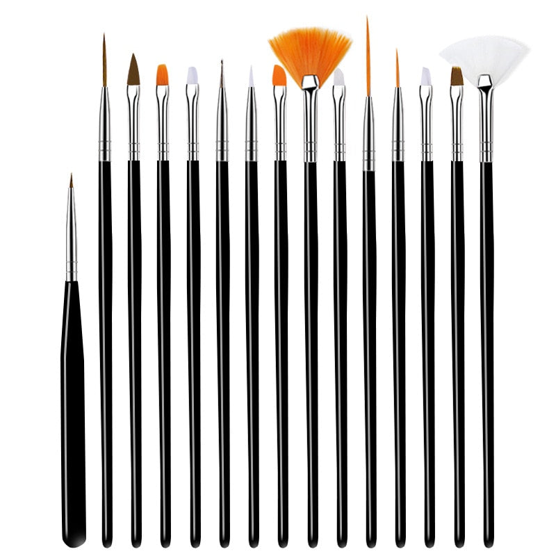 Nail Brush Set 15 PCS FM01