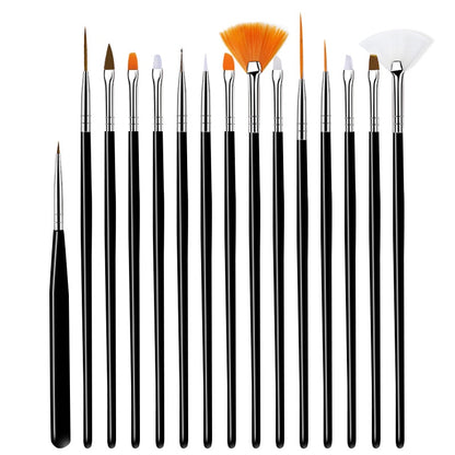 Ensemble de brosses à ongles 15 pièces FM01