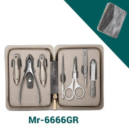 Kit d'outils de manucure 7 PCS avec étui en cuir MG