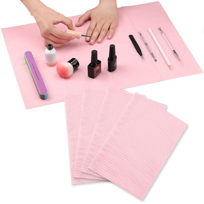 20–100 Stück rosa Papiere für Nagellackentferner. Hinweis