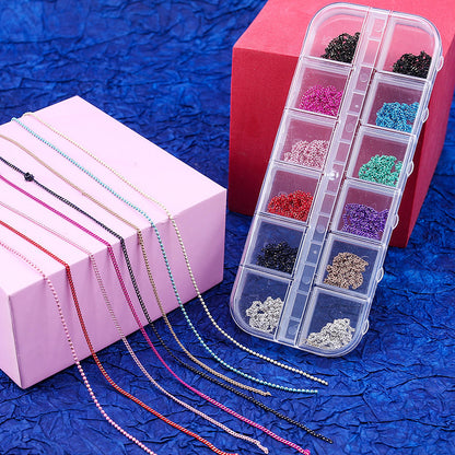 Wire Jewelry Nail Art Box 12 Grids ND