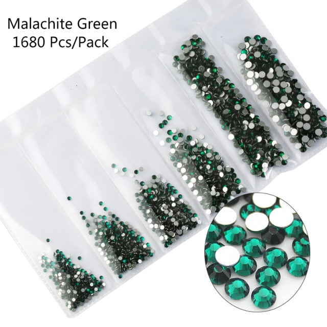 Multi-Size 3D Glitter Nail NB02