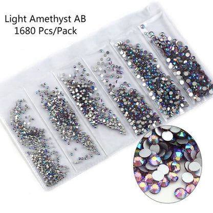 Multi-Size 3D Glitter Nail NB02