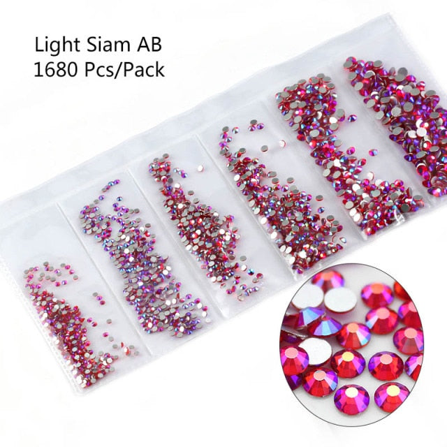 Multi-Size 3D Glitter Nail NB02