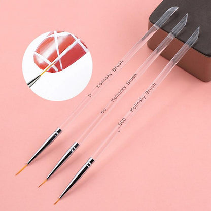 Kolinsky Liner Brush Set 3 PCS NB