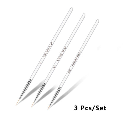 Kolinsky Liner Brush Set 3 PCS NB