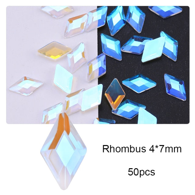 3D-Glitzernagel 50–100 Stück 07