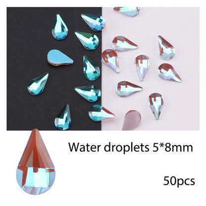 Ongles pailletés 3D 50-100 pièces 07