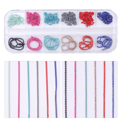 Wire Jewelry Nail Art Box 12 Grids ND