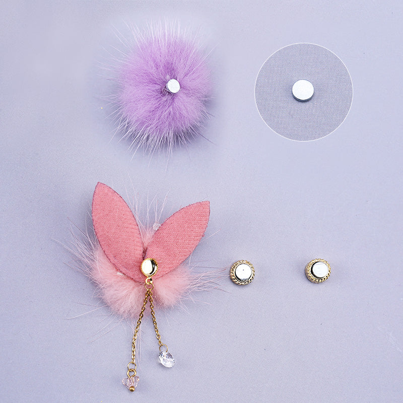Pompoms Jewelry Nail Charms Detachable Magnetic ND