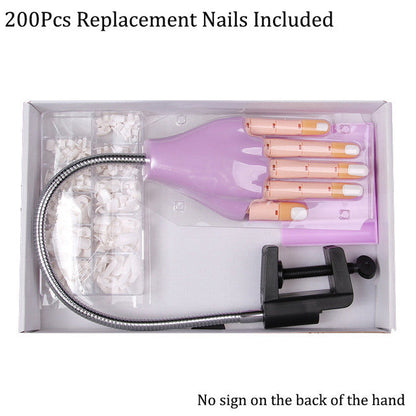 Nail Practice Hands With 100 PCS Fingers Replace ND