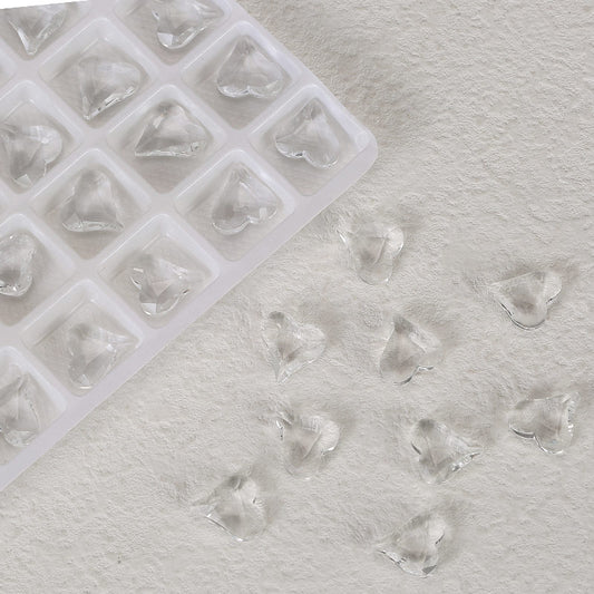 Herz-Glas-3D-Nagelkunst-Paket, 10 Stück, ND