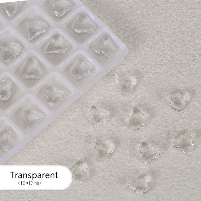 Heart Glass 3D Nail Art Pack 10PCS ND