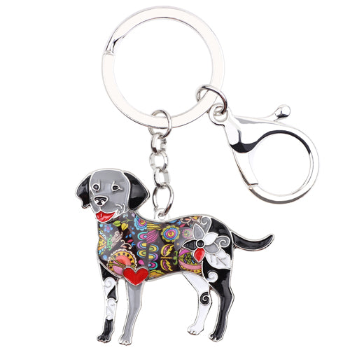 Colorful Labrador Key Chain