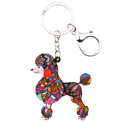 Poodle Key Chain