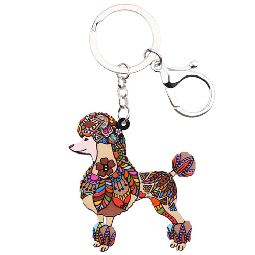 Poodle Key Chain