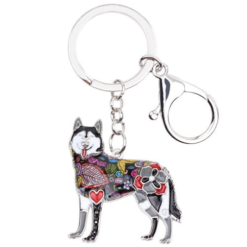 Siberian Husky Key Chain