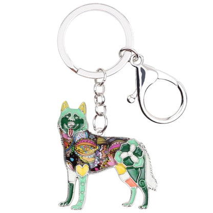 Siberian Husky Key Chain