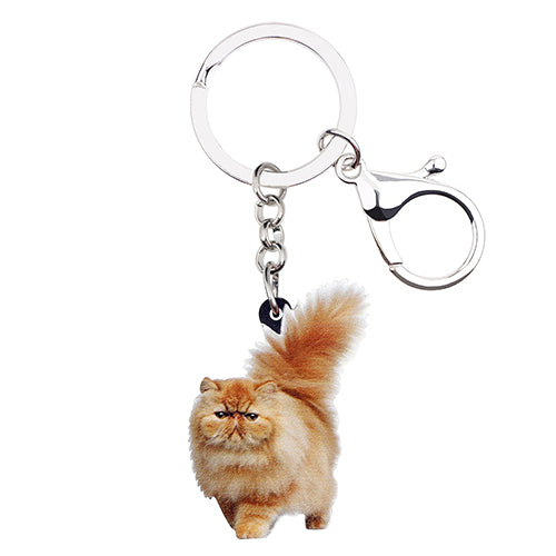 Persian Cat Keychain