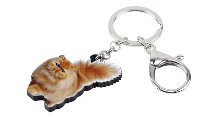 Porte-clés chat persan