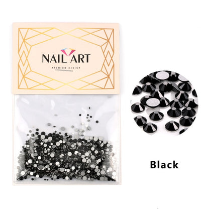 Pierres de verre colorées pour Nail Art 3D, 10 grammes