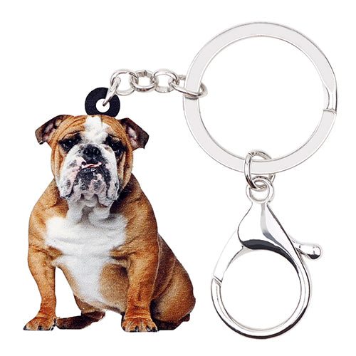English Bulldog Keychain