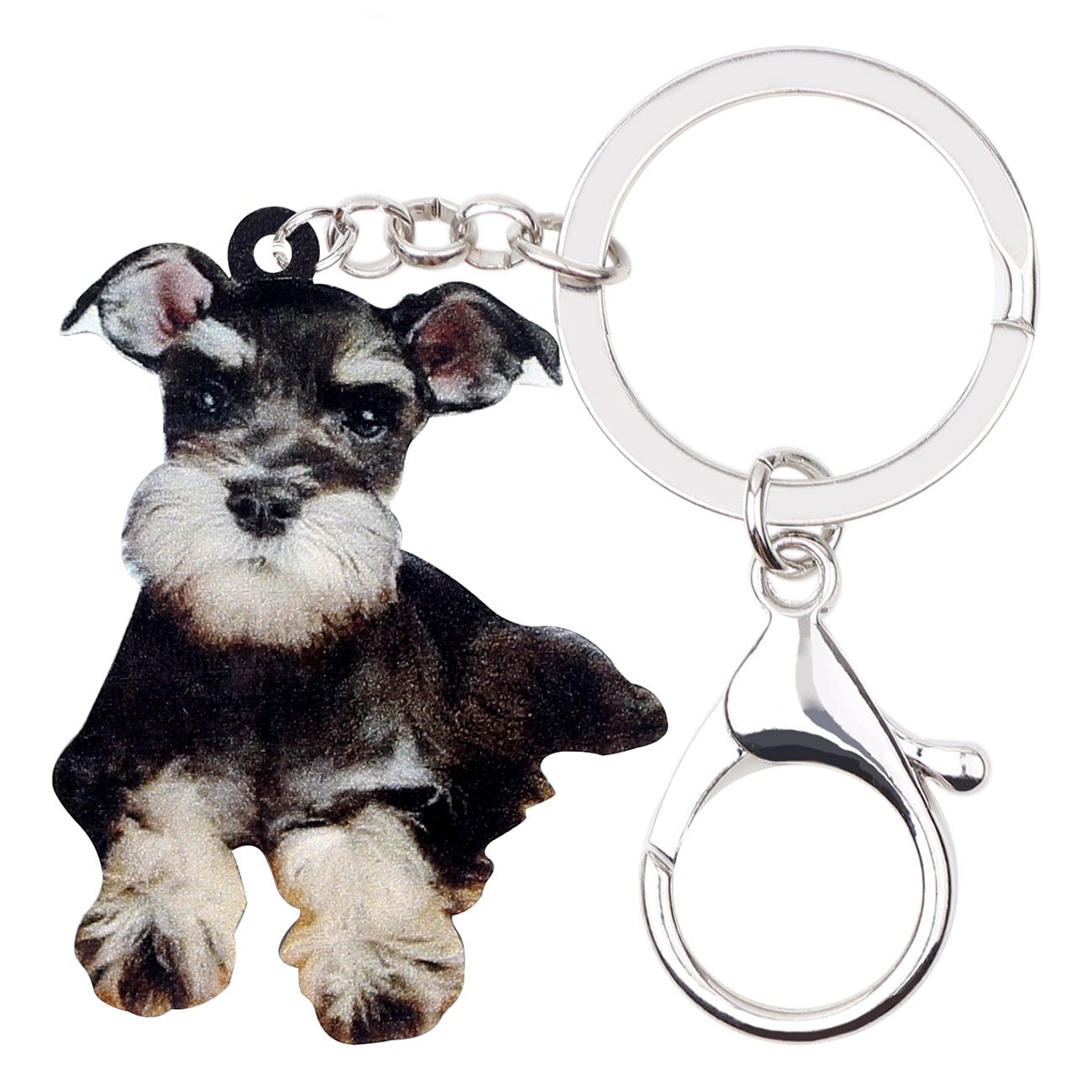Porte-clés mignons pour chien Schnauzer