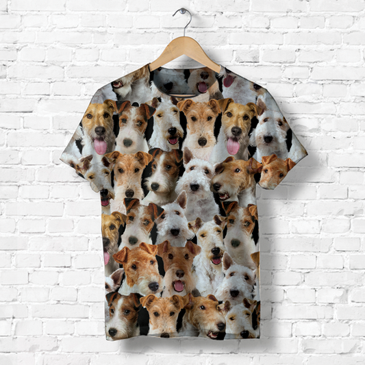 Vous aurez un tas de Wire Fox Terriers - T-Shirt V1